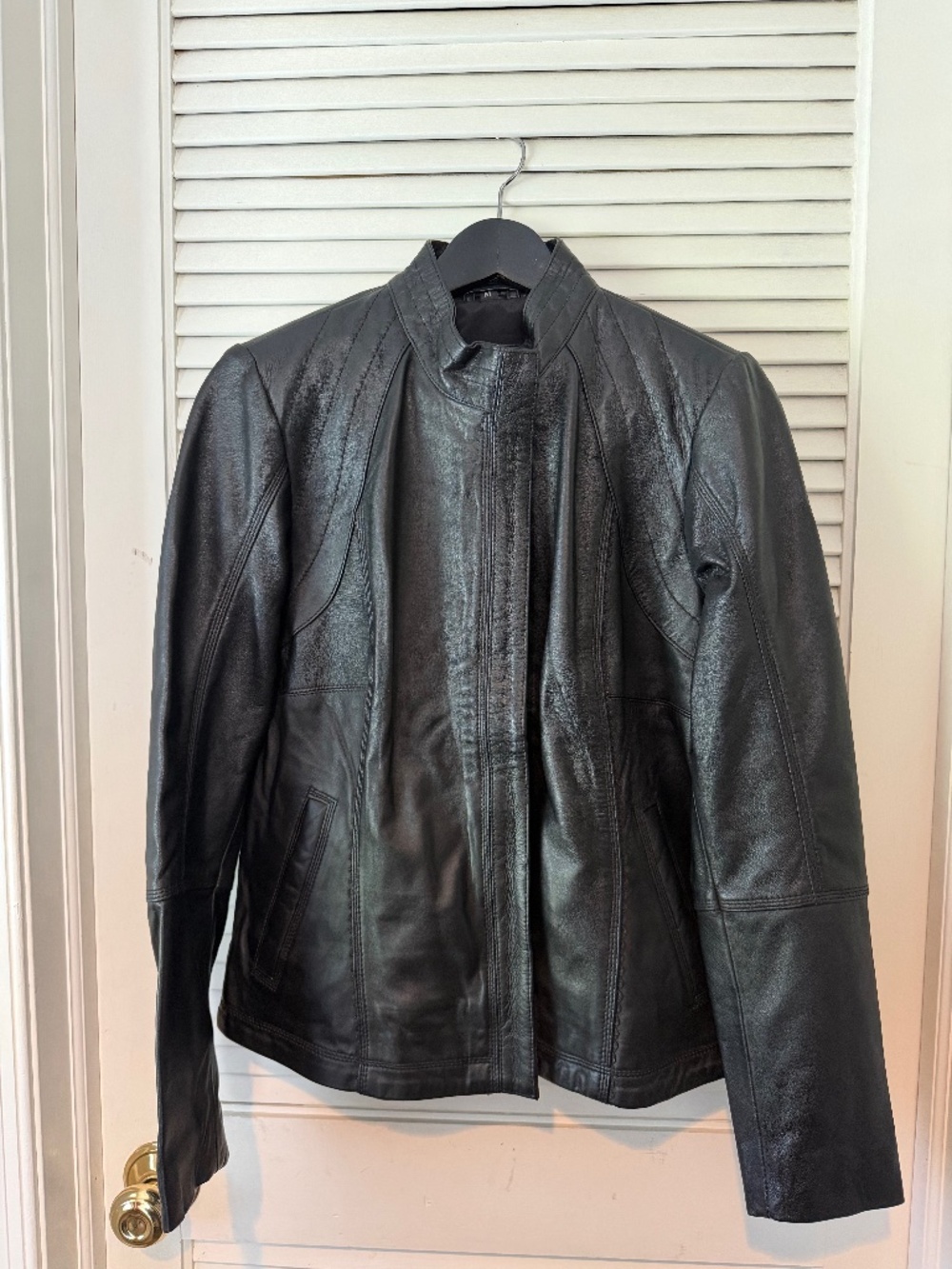 Womens Leather Jacket (black) NWT
